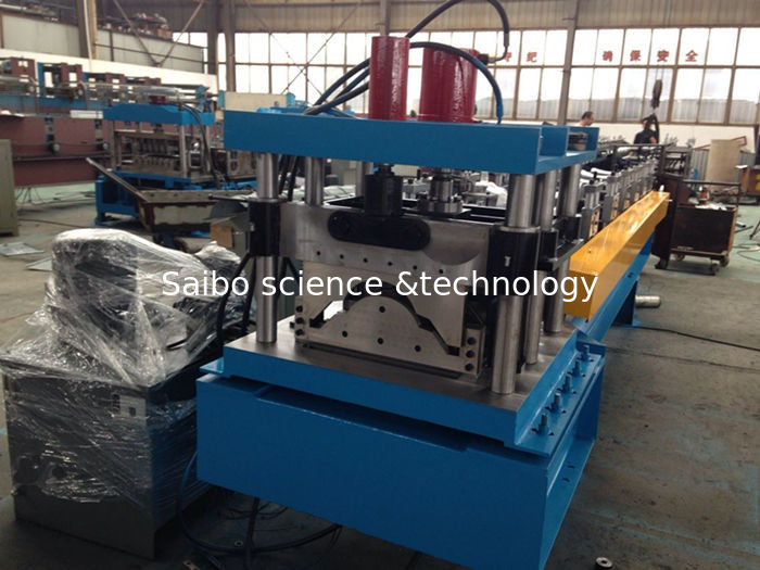 Steel Roof Ridge Cap Roll Forming Machine Press Step Type Mobile Protective Mesh