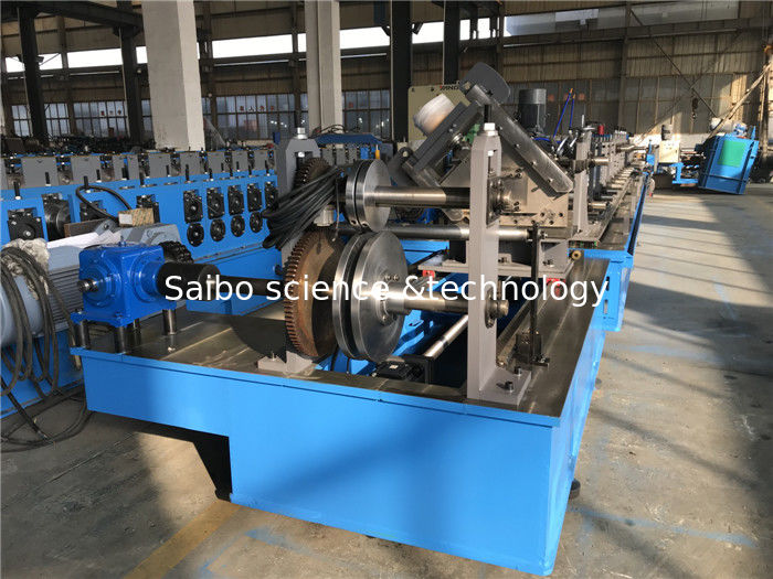 Two Profile Change Top Hat Metal Roll Forming Machine 0.8 - 2.0 Thickness Auto Stacker